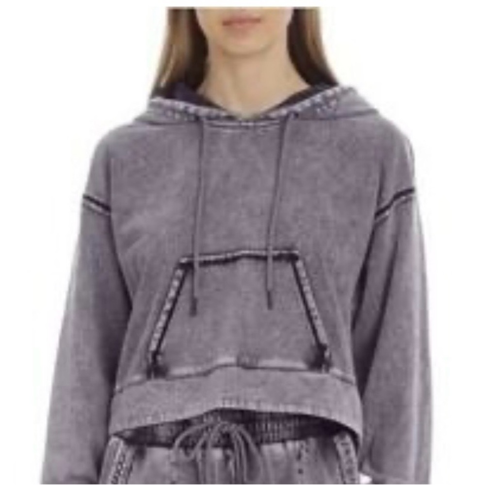 Avec Les Filles Washed Indigo Top